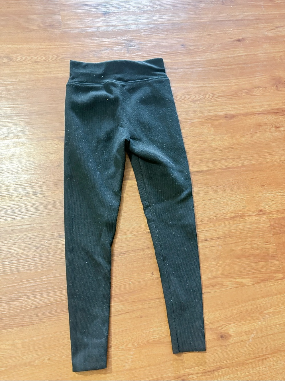 Women's Black High-Waist fleece Leggings - Sleek Everyday Stretch